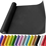 PerkHomy Black Kraft Paper Roll 17.5" x 760" (63') for Gift Wrapping Bouquet Flower Art Painting Craft Writing Packaging Shipping 80GSM 55LB (Black, 17.5" x 63')