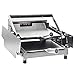 Tostadora de hamburguesas Máquina de calentamiento automática de pan de hamburguesa de doble capa Máquina para hacer hamburguesas de 750/2000 W 12/24 hamburguesas por tiempo 50-300 ℃ Ideal