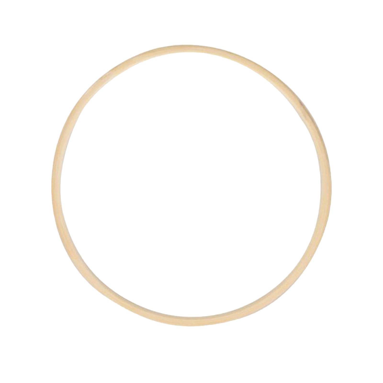 Cerchio da ricamo in bambù, rotondo, in bambù naturale, per punto croce, acchiappasogni, macramè, da appendere alla parete, artigianato artistico fai da te (40 cm)