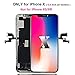 for iPhone X Screen Replacement 5.8 inch, LCD 3D Touch Display Digitizer Assembly with Repair Tools - Model A1901, A1902, A1865