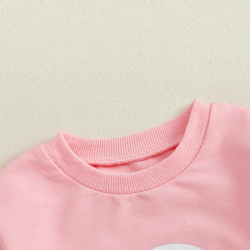 luethbiezx Infant Baby Boys Girls Halloween Sweatshirt Romper Long Sleeve Ghost Boo Coquette Bow Bubble Bodysuit Outfit3