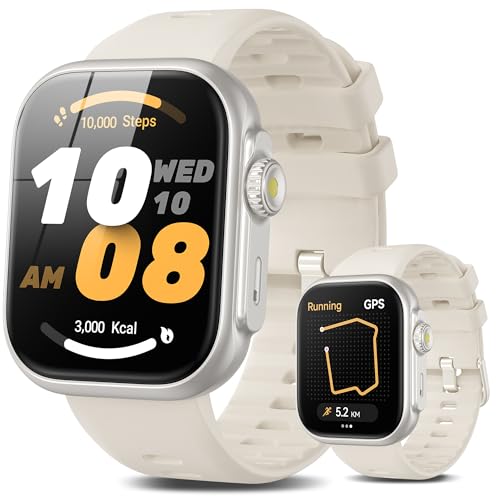 Smart Watch [GPS, Alexa Built-in], 24/7 Heart Rate Monitor with HRV, SpO2/Stress/Sleep Tracker, Calls & Messages, 3ATM Waterproof, 12-Day Battery, 100+ Sport Modes Fitness Smartwatches for Android iOS