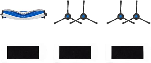 ECOVACS Standard Replacement Kit for Deebot T30 PRO Omni / T30 Omni Vacuum Cleaner, 1 x Anti-Tangle Main Brush, 4 x Side Brushes, 3 x Anti-Bacterial Filters, Original Accessories