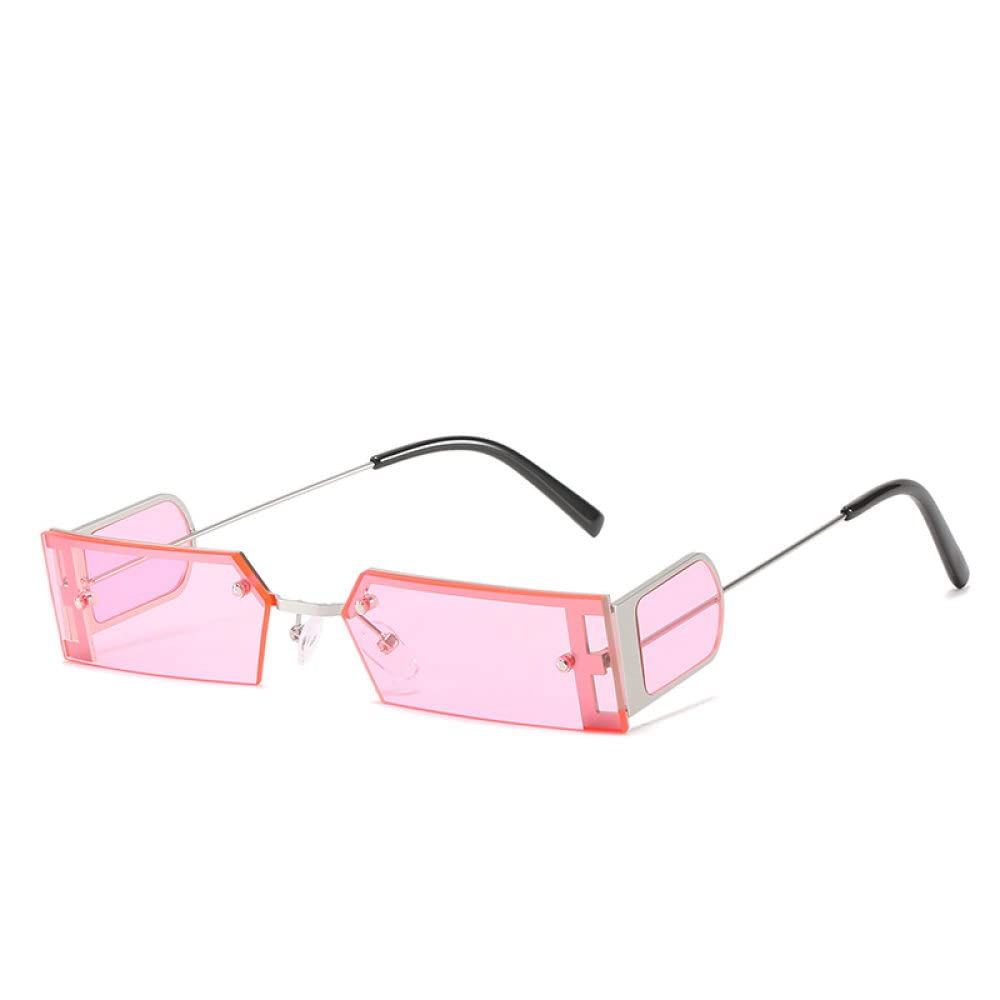 Occhiali da Sole rettangolari Monopezzo da Donna Occhiali da Sole retrò Piccoli Occhiali Vintage Occhiali da Donna