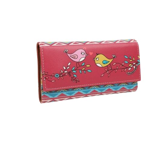 shopmantra Wallet for Women's | Women's Wallet |Clutch | Vegan Leather | Holds Upto 11 Cards 1 ID Slot | Magnetic Closure | Multicolor-picture-21
