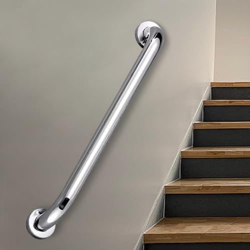 Barra di sostegno in acciaio inox 304, antiscivolo, da parete, per doccia, vasca da bagno e WC, supporto per anziani
