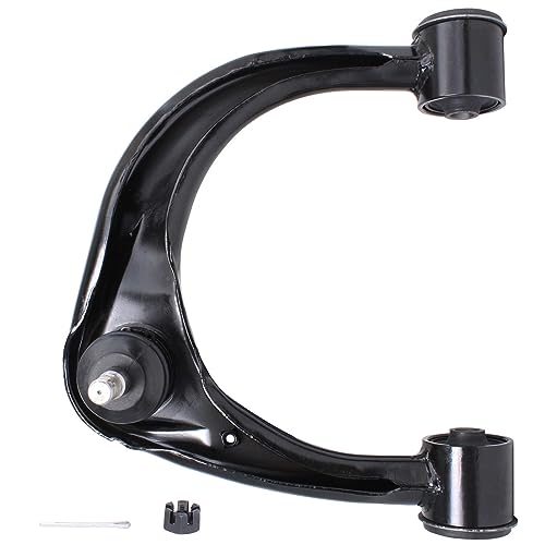 Image of Detroit Axle - 8pc Front End Kit for 03-09 Lexus GX470 Toyota 4Runner, 07-09 FJ Cruiser, 2 Upper Control Arms 4 Tie Rod Ends 2 Boots 2003 2004 2005 2006 2007 2008 2009 Replacement