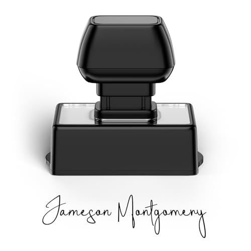 TechMark Personalized Self -Inking Signature Stamp, Custom Signature Stamp for Signing Name and