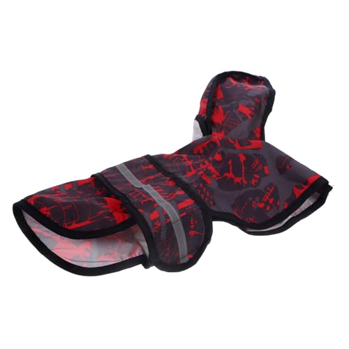 VICASKY Dog Rain Coat Hood for Puppy Reflective Dog Walking Rainwear Jumpsuit for Outdoor Activities