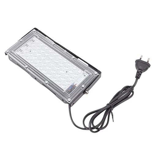 YWBL-WH Luz de Inundación UV 50W LED Luz Negra 395nm 400nm IP66 Impermeable con Soporte Ajustable de 120 Grados para Inspección de Pintura de Curado de Fiesta de Halloween