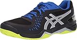 ASICS Gel-Challenger 12 Clay Men's Tennis Shoe, Black/Silver, 9 D US