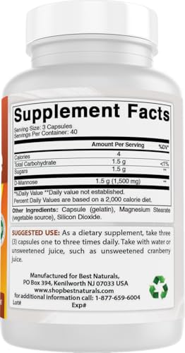 Best Naturals D-Mannose Capsules