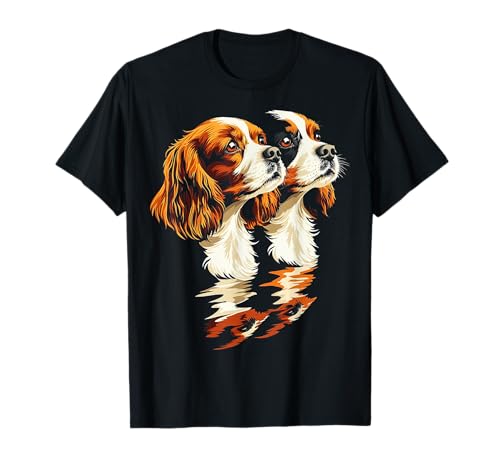 Photo de Illustration de chien Cavalier King Charles Spaniel T-Shirt