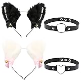 🐾 【Diadema de Zorro】: Las diademas de orejas de zorro miden 12 cm de diámetro, 14 cm de alto; la parte de las orejas mide 12 cm de alto, talla única adecuada para tanto las mujeres como las niñas.