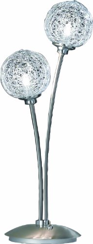 Preisvergleich Produktbild Paul Neuhaus 4796-55 Tischleuchte, 2 x G9 / 40 W, stahl