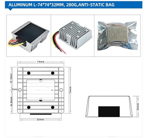 Convertisseur 12V à 24V puissant booster de tension 12A pour camion