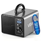 VEVOR Ozone Generator, 36000mg/h Commercial Ozone Machine, 15s Delayed Start & Timer & Rotary Encoder Knob & Odor-Treatment Cycle Mode, Industrial Deodorizer for Car, Smoke Odorss,Up to 3200 sq.ft
