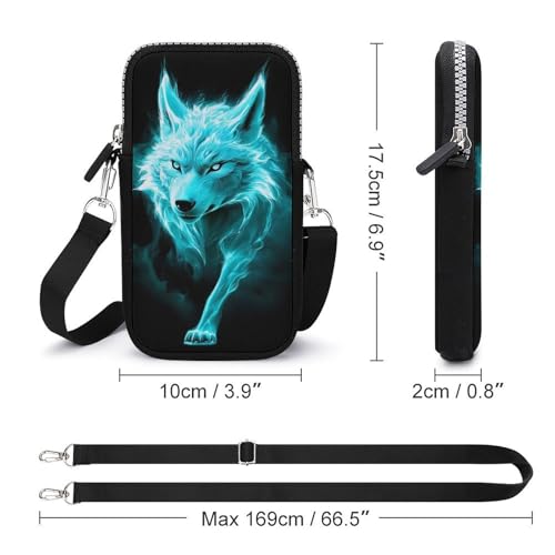 Neoprene Phone Holder with Smooth Zipper, Mini Crossbody Pack for Gym Running, Phone Pouch for Travel2