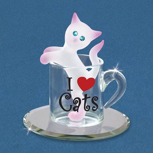 Glass BaronKitty Cup Figurine