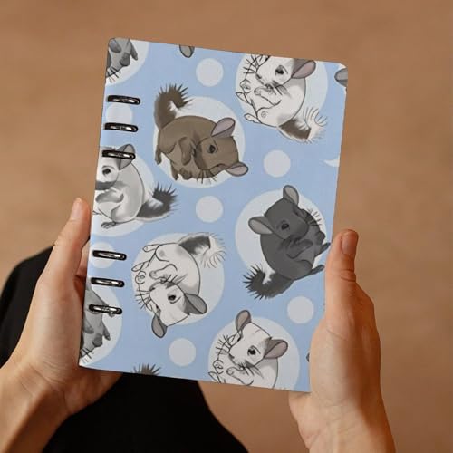 Carnet de notes A5 avec 6 anneaux détachables pour feuilles lignées - 7