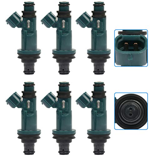 Fuel Injector Parts,ROADFAR 2 Holes Engine Fuel Injector Kits Fit for 97-00 for Lexus ES300 99-03 for Lexus RX300 98-04 for Toyota Avalon 98-03 for Toyota Sienna 23250-0A010,Pack of 6 Fuel Injector Parts,ROADFAR 2 Holes Engine Fuel Injector Kits Fit for 97-00 for Lexus ES300 99-03 for Lexus RX300 98-04 for Toyota Avalon 98-03 for Toyota Sienna 23250-0A010,Pack of 6