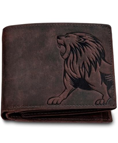 G&H Leo Vintage Brown Leather Wallet for Men with RFID Blocking 1...