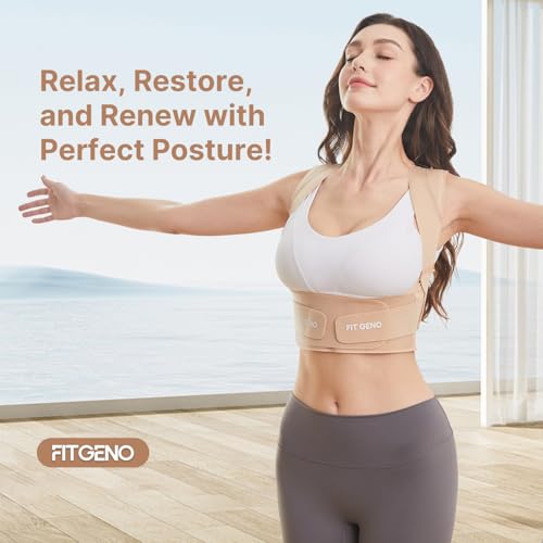 Image of Fit Geno Invisilite Posture Corrector for Women Adjustable Upper Back Brace