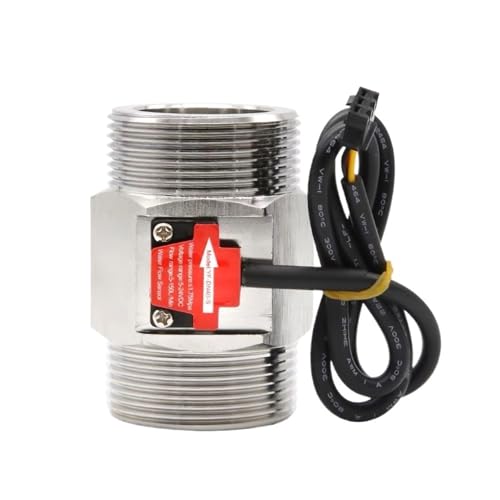 rihatap Digital Water Flow Meter High Accuracy Stainless Steel YF-DN40-S Water Flow Sensor 5~150L/min Meter Industry
