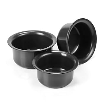 Sumeet Aluminium Tope Set, 1.8 , 2.3 , 2.9 L, 3 Piece (Black)