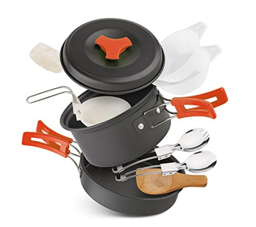 12 PCS Lightweight Camping Cookware Set
