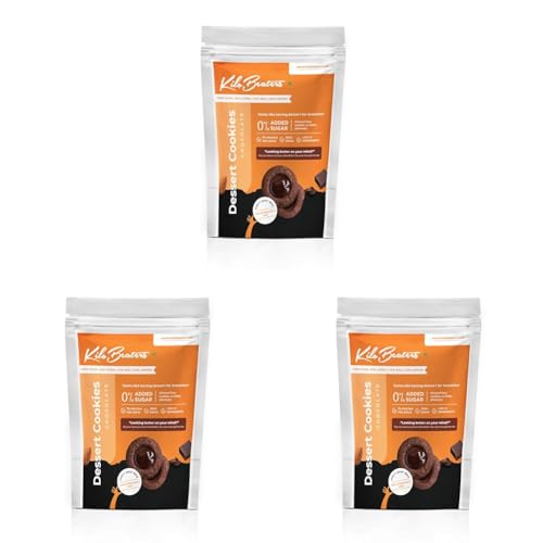 Image of Kilobeaters Chocolate Dessert Cookies 400G (Pack Of 3) | 7G Protein Per Serve | Ready To Eat Tea Time Snack | No Maida & 0% Added Sugar | Keto Friendly Biscuit | Healthy Snacks For Adults & Kids