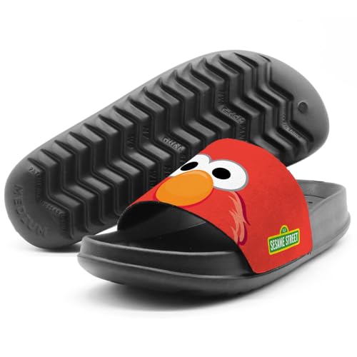 Popfunk Sesame Street Elmo Peaking Unisex Adult Slides Sandals Officially Licensed Hypd Slydr Switch™4