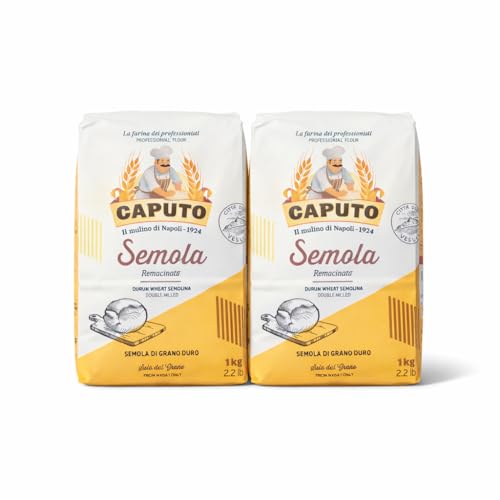 minafood Bundle für Caputo Semola Rimacinata 2kg 1kg + Notizblock