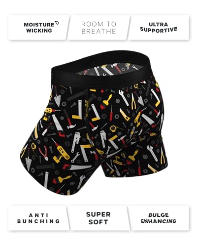 Shinesty Hammock Support Boxer Briefs with Pouch | Underwear for Men Flyless | US XL Tools4