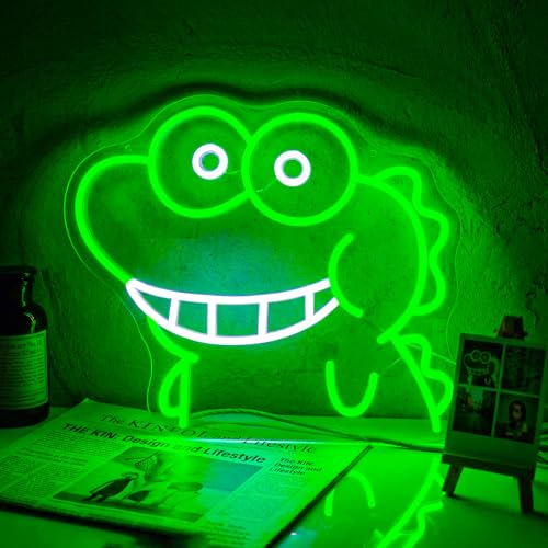 Image of Dinosaur Neon Sign, Neon Signs for Wall Decor - Dimmable LED Signs for Kids Room, Gaming Room, Bedroom, Living room - USB Powered Light Up Sign Decorations Gift