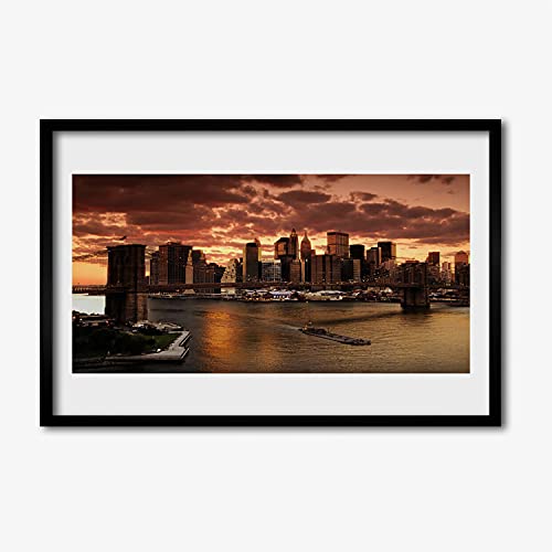 Image murale Brooklyn Bridge habiller un mur vide salon 60x40 cm