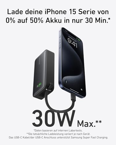 Anker Nano 10.000mAh Powerbank mit USB-C