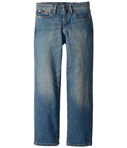 Polo Ralph Lauren Kids Boy's Hampton Straight Stretch Jeans (Big Kids) Mott Wash Stretch 16 Big Kids