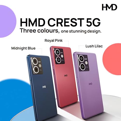 HMD Crest 5G (Midnight Blue, 6GB RAM, 128GB Storage) | 6.7†FHD+ OLED Display | 50MP + 50MP Camera | MediaTek Dimensity 7200 Processor | 5000mAh... - Image 6
