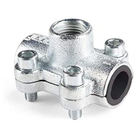 GEBO DT - Anschlussschelle mit Stecker 1 x 1/2 Stahl Cover