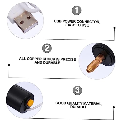 Taladro eléctrico mini USB para manualidades miniatura 2