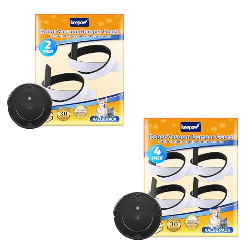 KEEPOW Soft Bumper Guard Protect Robot and Furniture Fit for iRobot 671 675 500 600 700 800 Series, 6 Pack