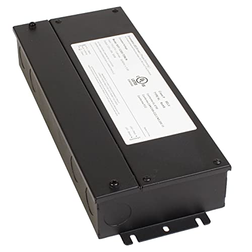 Image of 12v UL Listed 300w Triac Dimmable Driver 100V - 277V AC Input Transformer Constant Voltage Power Supply Compatible with Lutron, Leviton AC Wall Dimmer for LED Strip Light (12v 300w)