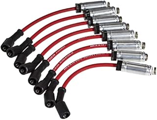 Edelbrock 22716 Ultra Spark 50 Plug Wire Set w/Metal Sleeves 50 ohms of Resistance Per Foot High Performance Ultra Spark 50 Plug Wire Set, Black