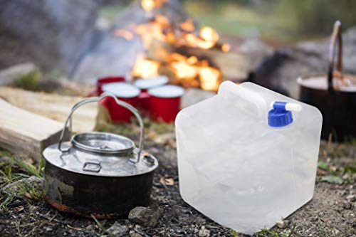 Topoko Camping Water Storage Containers, Water Container For Outdoors Hiking, Collapsible Water Jug, Portable Water Tank With Spigot, Emergency Water Storage For Survival Kits (5.3Gal 2Pc) #TOP6