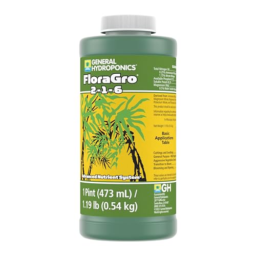 General Hydroponics FloraGro 2-1-6 alimento líquido para plantas 16 oz miniatura 6