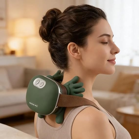 Massageador Elétrico Portátil Maozinha, Massagem 3D para Pescoço ...