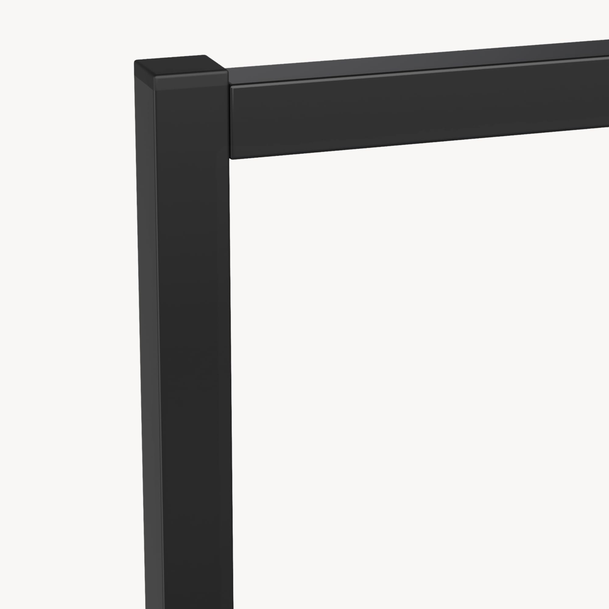 [en.casa] Stand Appendiabiti da Terra con 2 Barre Aste Porta Abiti in Altezze Diverse Organizzatore Guardaroba Vestitore 100 x 40 x 30 cm in Acciaio - Nero