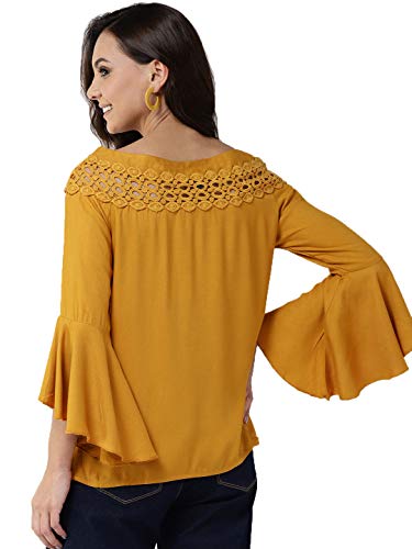 Image of Style Quotient Women Solid Viscose Rayon Smart Casual top