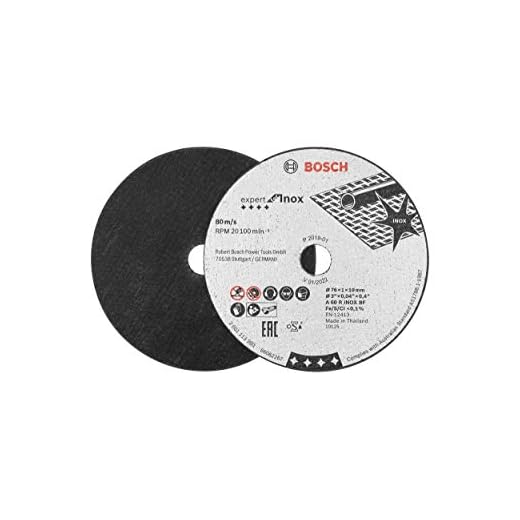 Bosch Professional 260925C124 Disco De Corte Expert For Inox Para Acero Inoxidable, Ø 76 mm, Diámetro Del Orificio Ø 10 mm, Accesorio Para Amoladora Angular Sin Cable